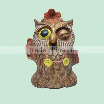 China supplier Ceramic Owl Cookie Jars wholesale