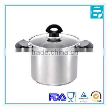 large stainless steel stock pot