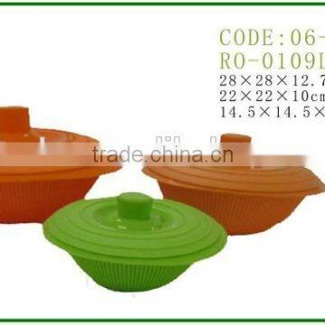 safe silicone salad bowl with lid silicone bowl