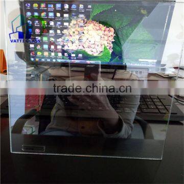 teleprompter transparent mirror glass