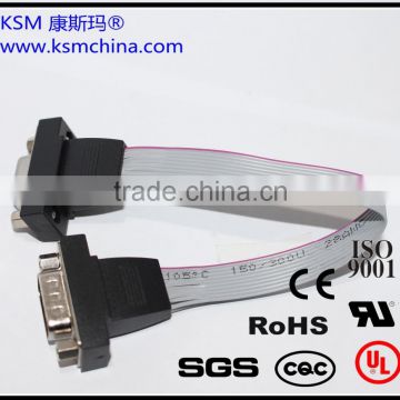 High quality/ Cheap price custom 2.54mm wire to board idc flat cable assembly with db connector