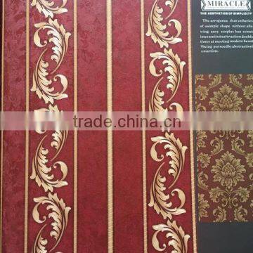 construction material oem flower wallpaper 3d luxury