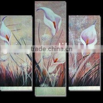 Group Canvas Flower Oil Painting For Decor 41384