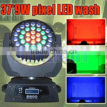 led moving head 37*9W 3in1 tricolor for stage light