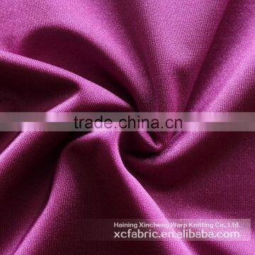 polyester Mercerized plain cloth tricot fabric for