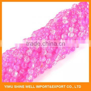 Latest custom design custom logo glass beads with fast delivery