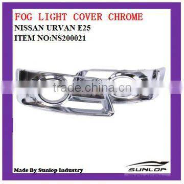 hot-sale auto spare parts fog light cover chrome NS200021 for NS Urvan E25 KA20DE/ZD 30DD