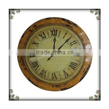 Shabby individualized yellow clock