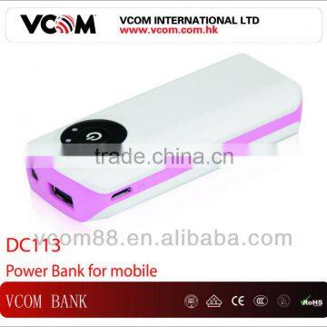 5200 mAh power bank for different mobiles