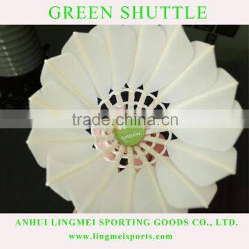China anhui factory cheap price goose feather badminton shuttlecock for tournament grade