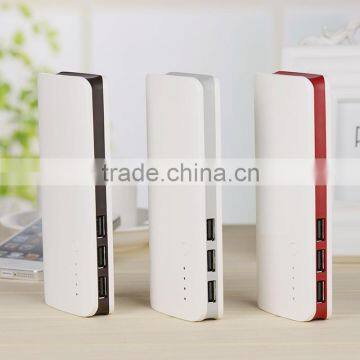OEM Hot Sale Manufacturer Three Socket Port 15000mah High Quality Power Bank in China Market of Electronic