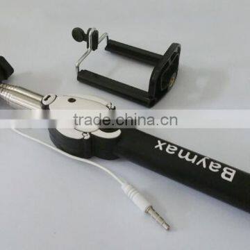 Most Popular Cartoon Shape Selfie Stick, Colorful Smartphone Monopod Selfie Stick