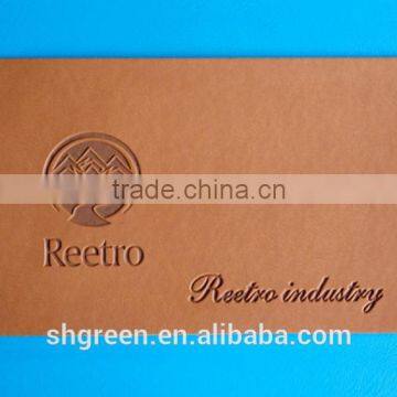 Brand Leather Label With Sewing Groove for Easy Stitching photo-3