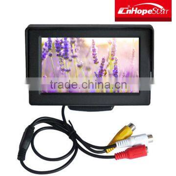 Best choice 4.3 inch cctv monitor /4.3 inch lcd car monitor with 2 av inputs