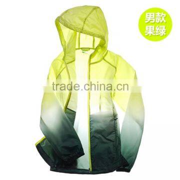 Men's gradient color light jacket for sailing jacket anti-uv jacket