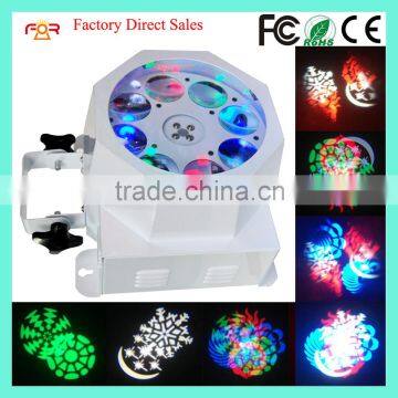 Three Years Warranty DMX 7CH 8 Eyes Rotate Pattern RGBW 8*3w LED Effect Light
