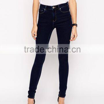 ladies Darlia Dark Blue Wash custom Skinny Jeans