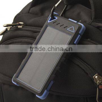 Wholesale Waterproof Rohs Solar Charger With Led Light Powerbank 8000mah photo-2