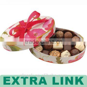 Popular Design Custom Logo Silk Printing Cardboard Round Truffle Packaging Box photo-2
