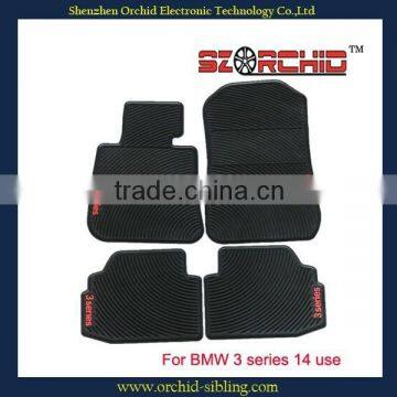 decorative latex car foot mat for 3 series 2014 use