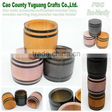 wooden barrel pen holders,solid wood pen holder,promotion pen holders