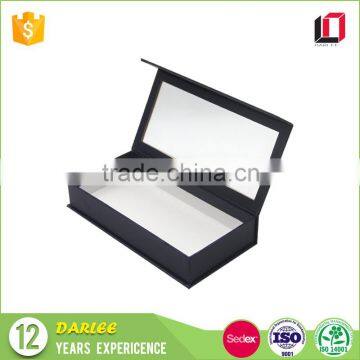  China manufacturer custom logo printed magnetic closure gift packaging box with clear lid