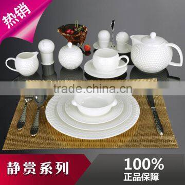 New design hot sale ceramic porcelain dinnerware promotion sales high quality dinner set for hotel home