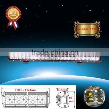 MZ HOT LED offroad light 4D 23.1 inch spot flood combo beam double row auto led light bars car part sliding bracket led lamp CE