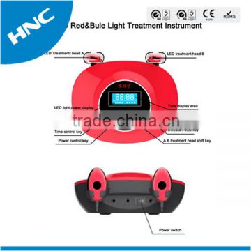 New products HNC 2015 acne thearpy therapy instrument LED red and blue light beauty apparatus