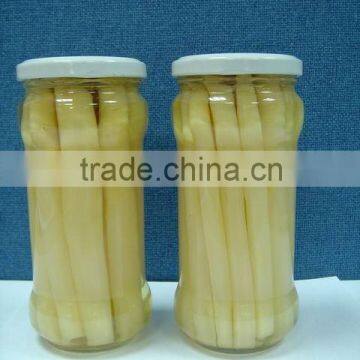 370ML 14cm all white peeled asparagus spears in jars - 722