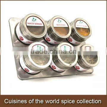 Salt free gourmet seasonings collection-6 magnetic tins