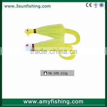 Fishing lures/ fish bucktail jig/ bucktail jig head with hook