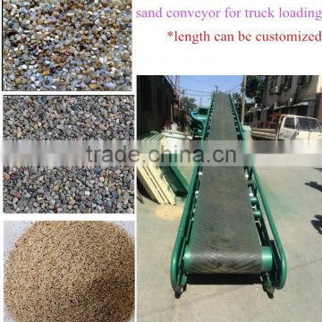 sand , gravel mobile belt conveyor for truck loading unloading