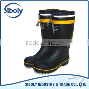 outdoor work men rubber boots high quality custom made gumboots half wellington boots