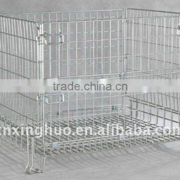 Stackable wire basket/Foldable wire container/Hot design wire cage