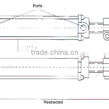 hydraulic cylinder and piston assembly