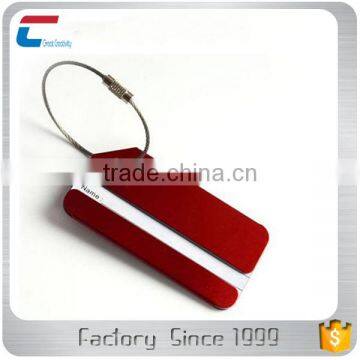 Blank custom wholesale metal plain luggage tags