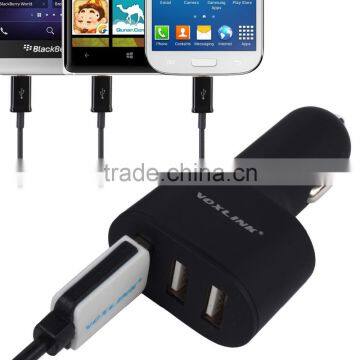 NEW 3 port USB Quick Charge 2.0 car Charger,Travel charger for iphone 6 6s,Samsung,LG,Blackberry,black/gold/red optional