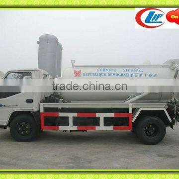 Cheap JMC fecal tanker truck, jet vacuum trucks,fecal suction truck