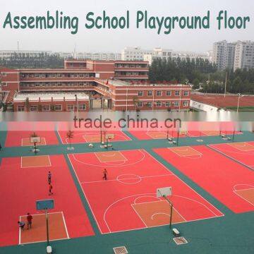 assemble floating school playground floor