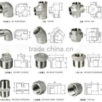 Stainless Steel casting Pipe Fitting/Elbow,Tee,Reducer,Cap