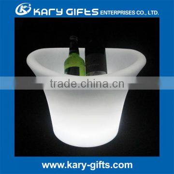 Illuminated Plastic Ice Bucket Led Plastic Wine Cooler