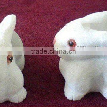 Hand Carving Small Stone Rabbit Craft