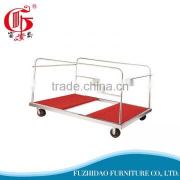 Logistical factory stainless steel metal cargo trolley cart