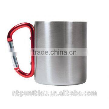 Stainless Mug With Carbiner Handle 220ml photo-4