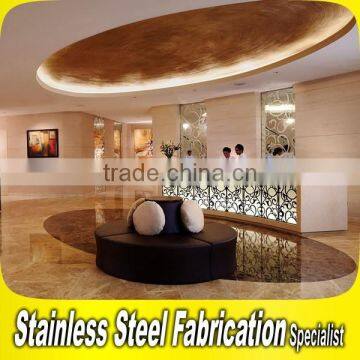 Customed Design Luxury Stainless Steel Interior Hotel Lobby Decoration photo-6