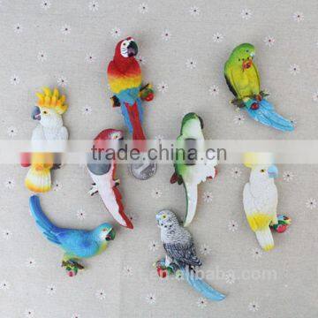 Artificial Polyresin Parrot Lizard Owl Personalized Fridge Magnets photo-2