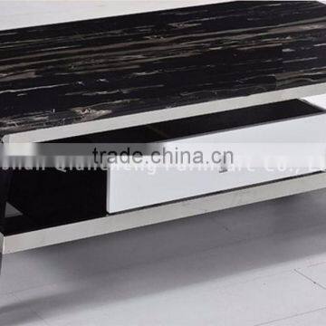 Hot Sale Coffee Table With Silver Stainless Steel Legs photo-3