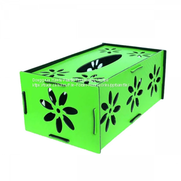 Durable using high quality office and household PP foam tissue box