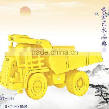 Good Quality 24k gold decorative Truck for Souvenir